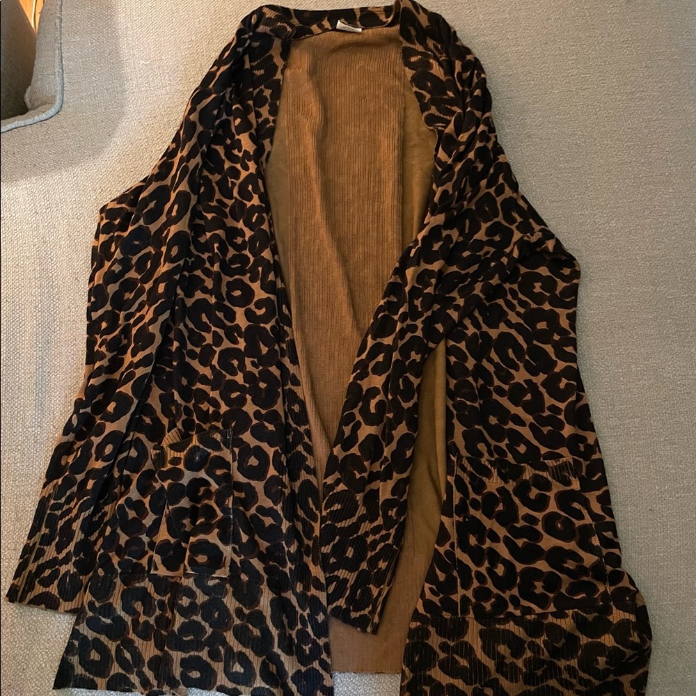 Terra and Sky leopard print sweater.